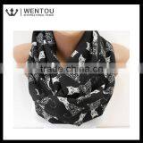 Fashion Winter Infinity Cat Print Scarf thumbnail-4