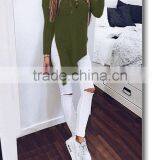 Women Long Sleeve T-shirt Irregular Ruffle Blouse Long Sleeve Tops Size S-XL Casual Shirt for Woman thumbnail-4