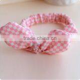 Printed Bow Tie Cotton Fabric Baby Headband thumbnail-4