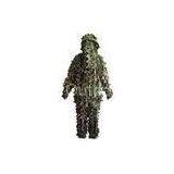 Woodland Green And Desert Camouflage Pattern 3D Camouflage Suit With 3D Leaf Jacket, Pants, 3D Ponch