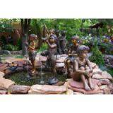 Bronze/Brass Casting Children Tree Sculpture For Garden Decorating