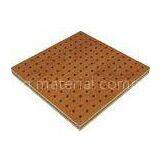 Free Standing Wooden Perforated Acoustic Panel , Low Formaldehyde