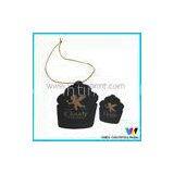 Cupcake Shaped Black White Matt Printable Paper Tags With Golden Logo thumbnail-1