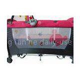Big Blue Portable Baby Playpen With Mat Foldable Moving Bed thumbnail-1