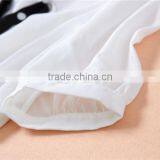 Latest Dress Designs Photos Ladies Casual Chiffon Tops and Polka Dot Skirt thumbnail-5