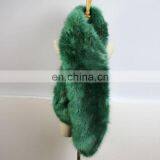 Long thick density fox fur scarf winter lady shawl scarf