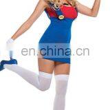 Whloesale Womens Super Mario Bros Luigi Ladies Fancy Dress Cosplay Costume AGC084 thumbnail-1