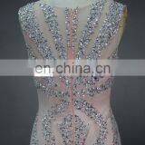 ED Real Sample Sleeveless High Collar Beads See-through Back Evening Dress thumbnail-5
