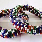 Wholesale Tribal Beaded Handmade Bangles/Bangles/Bohemian Jewelry/Diwali Offer/Bollywood Bangles/belly Dance Bangles thumbnail-5