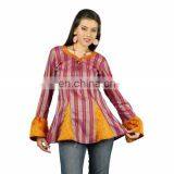 Fashion Ladies Blouse Skirts Cotton Tunics and Kaftan thumbnail-6