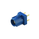 FAKRA blue automotive connector for PCB mount use in car radio antenna