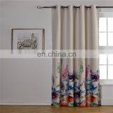 Purple Printed Polyester Blackout Curtains thumbnail-2