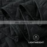 Wholesale European Custom Reversible Anti Wrinkle Color Oeko-tex Woven Solid Plain Queen Size King Quilt Set For Home thumbnail-5