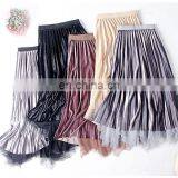 2020 New Arrivals Autumn Winter Women Reversible Pleated Casual Skirts Ladies Irregular Skirts Women Fashion Skirts thumbnail-2