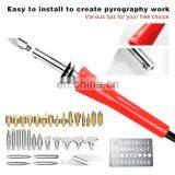 38pcs Wood Burning Kit for Wood Burning/Carving/Embossing/Soldering With Carrying Case, Wood Burning Iron Set thumbnail-2