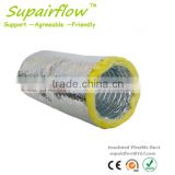 Round POLYESTER INSULATION ALUMINUM FLEXIBLE DUCT FOR AIR DUCT WORK IN HVAC/VENTILATION MADE BY CHINA MANUFACTURER