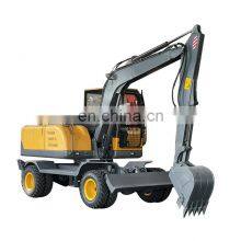 Construction Machinery Cheap 7.5T Wheel Excavator for Sale thumbnail-4
