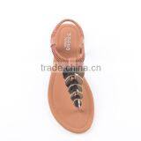 Shiny Upper Material Sequined Wholesale Ladies Sandals Factory Made in China thumbnail-3
