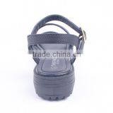 Snake Print Upper Low Heel Ladies Buckle Strap Sandals pu Sole Material Wholesale thumbnail-5