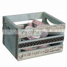 6 Bottle Wooden Wine Crate Wooden Vegetable Storage Box thumbnail-2