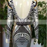 Sexy Backless Dress Fashion Dress Long Sleeves Sex Prom Dress thumbnail-5