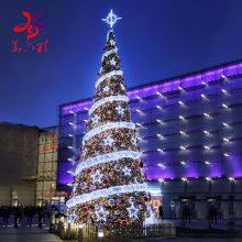 Decor Giant Commercial PVC Artificial LED 50FT Everest Lighted with Decoration Ball Giant Christmas Tree (Xmas)
