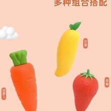 Super Fruit Eraser for Primary School Students Like Leather Eraser Big Mac Elephant Leather Creative Cartoon Cute Children Carrot Elephant Leather Without Crumbs and no Traces to Erase Words Into Line Kindergarten Stationery. thumbnail-4