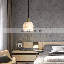 Villa Round Living Room Decoration Hanging Fancy Pendant Light Led Alabaster Chandelier thumbnail-2