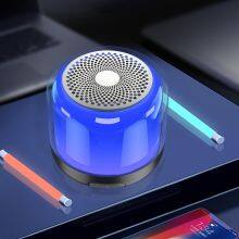 Mini Portable Wireless Bluetooth Speaker RGB LED Light Battery Powered for Outdoor Party thumbnail-2