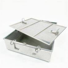 304 316 316L Stainless Steel Metal Wire Mesh Sterilization Basket Medical Ultrasonic Cleaning thumbnail-1