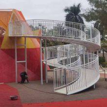 Customized Large Outdoor Stainless Steel Slides, Popular Among Children. Suitable for Scenic Spots and Kindergartens. Non-powered Amusement Facilities. thumbnail-2