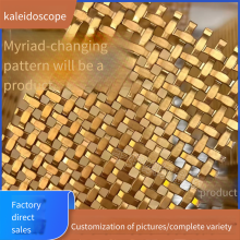 Twilled and Embossed Woven Mesh for Living Room, Metal Decoration for Ceiling, Square - Holed Stainless Steel Mesh and Rhombic - Holed Mesh thumbnail-5