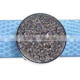 Zin Alloy Round Circle Slide Beads thumbnail-1