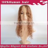 2015 Elegant wholesale brazilian human hair women thin skin toupee clip on