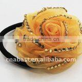 Elastic Headband With Flower thumbnail-1