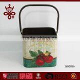 Farm Freshly Picked Basket Country Side Metal Hand Picking Basket thumbnail-3