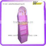 Supermarket Promotion Girls Products Floor Paper Layer Display Rack