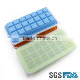 FDA&SGS Safe Food Grade High Quality Silicone Ice Tray With Lid thumbnail-1