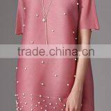 Long Sleeve T-shirt Dress Lycra Spandex Dresses Loose Fitting Dress thumbnail-1