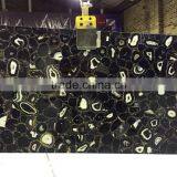 Brazilian Dyed Black Agate Slices Slab thumbnail-1