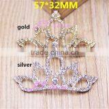 4 Size Metal Crown Button-White Silver Crown Rhinestone Decorative Metal Shank Buttons Quality Choice thumbnail-5