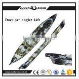 Single Fishing Canoe With Rudder System Paddle Rowing Kayak Quality Choice thumbnail-1