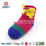 Soft fancy 3d baby socks with cartoon pattern