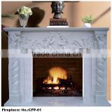 Home Angel Statue Decorative Stone Fireplace Mantel Kits