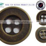 13mm Small Round 4 Holes Metal Alloy Novelty Button