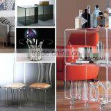 modern clear acrylic coffee table and chair for coffee shop