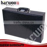 Custom Paper Red Wine Box,pu Leather Wine Box With Handle,6 Slots Black pu Wine Box With Handle Quality Choice