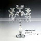 Elegant Crystal Candelabra With Flower Bowl for Wedding Quality Choice