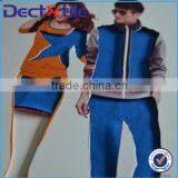 Warm and Comfortable CVC Textile Stretch Knitted Fabric for Couple Jersey Couple Sportswear