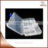 PP Clear Plastic Box 15 Bars 17.6x10.2x2.2cm for Buttons Beads